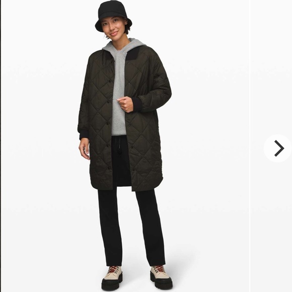 lululemon athletica Jackets & Blazers - Lululemon Enough Puff Jacket
Dark Olive / Black, size 6